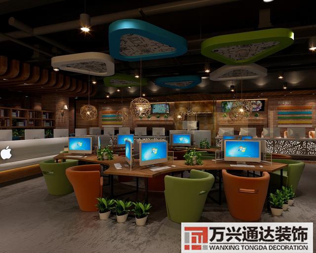 網(wǎng)咖效果圖電競(jìng)網(wǎng)咖效果圖_萬興辦公室裝修公司