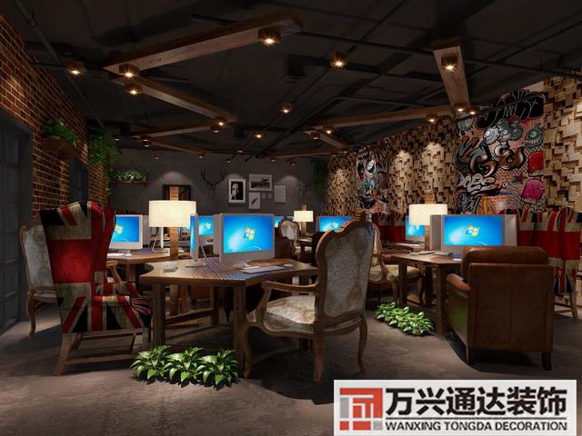 網(wǎng)咖效果圖電競(jìng)網(wǎng)咖效果圖_萬興辦公室裝修公司