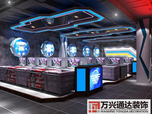 網(wǎng)咖效果圖電競(jìng)網(wǎng)咖效果圖_萬興辦公室裝修公司
